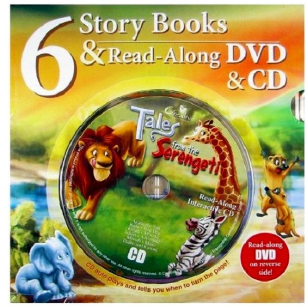 NWT Tales from the Serengeti 6Story Books ReadAlong Interactive DVD&CD Boxed Set